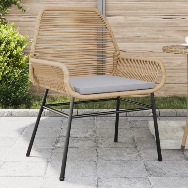 Garden chairs with pillows, 2 pcs., brown, polyrattan