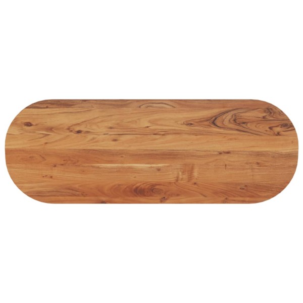 Table top, 140x50x3.8cm, solid acacia, oval shape