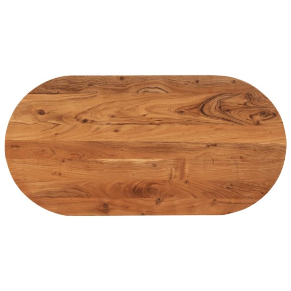 Table top, 120x60x3.8cm, solid acacia, oval shape