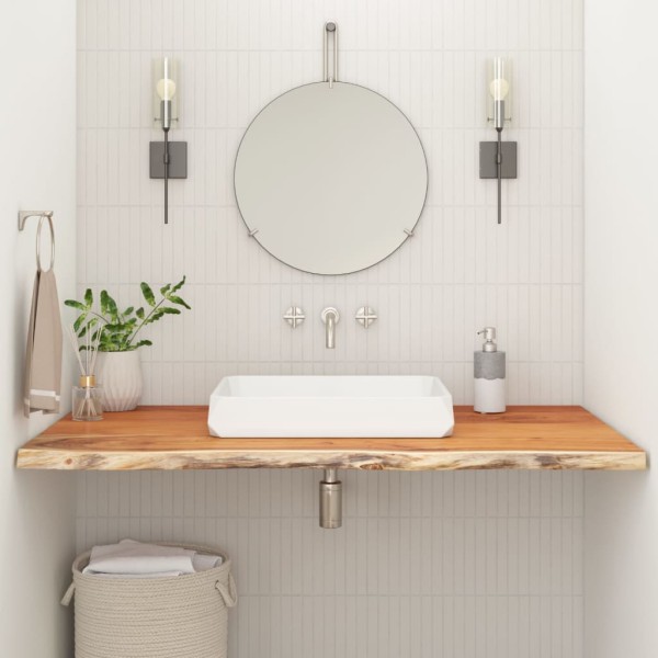 Bathroom countertop, 110x60x3.8cm, solid acacia