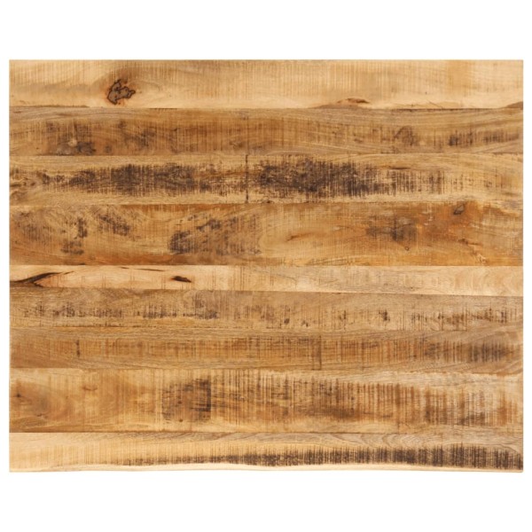 Table top, 90x80x3.8cm, solid mango wood, with live edge