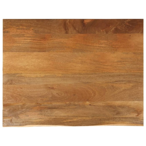 Table top, 110x80x3.8cm, solid mango, with a live edge