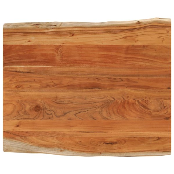 Table top, 100x80x2.5cm, solid acacia, with live edge