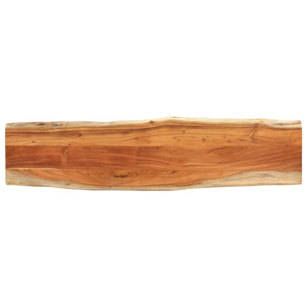 Table top, 160x40x3.8cm, solid acacia, with live edge