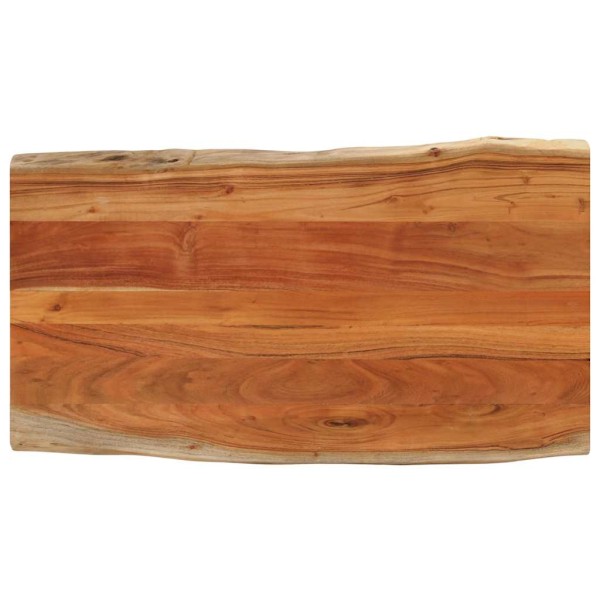 Table top, 100x60x3.8cm, solid acacia, with live edge