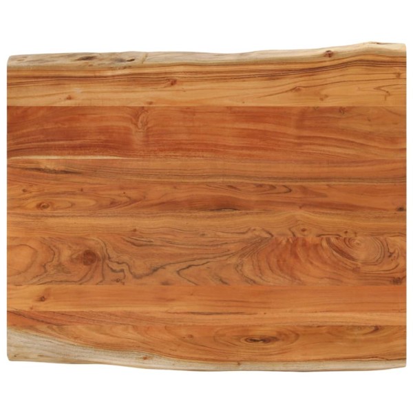 Table top, 110x80x3.8cm, solid acacia, with live edge
