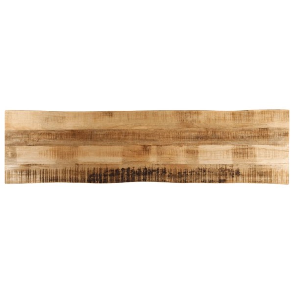 Table top, 180x40x2.5cm, solid mango, with live edge