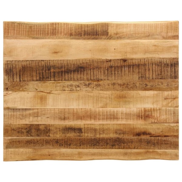 Table top, 90x80x3.8cm, solid mango wood, with live edge