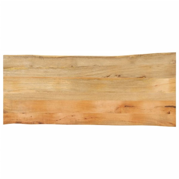 Tabletop, 140x60x2.5cm, solid mango, with a live edge