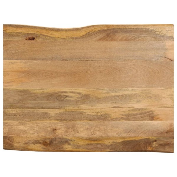 Tabletop, 90x80x2.5cm, solid mango wood, with live edge