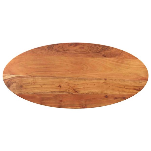 Table top, 120x60x2.5cm, solid acacia, oval shape
