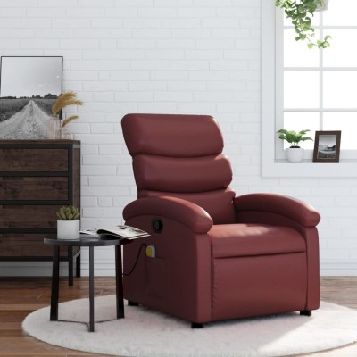Reclining massage chair,...