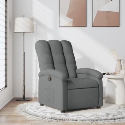 Reclining chair, dark gray,...