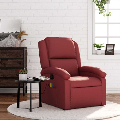 Reclining massage chair,...