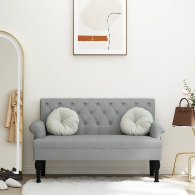 Bench with backrest, light...