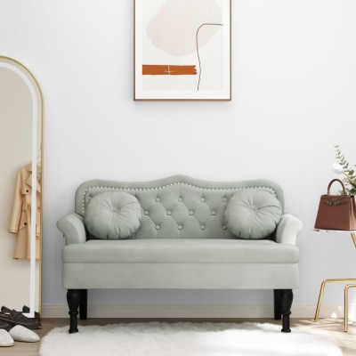 Bench with cushions, light...