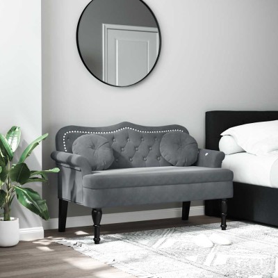 Bench with cushions, dark...