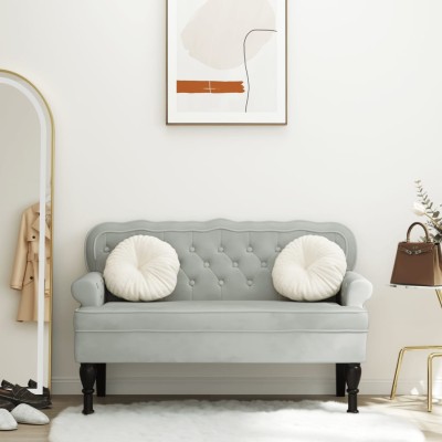 Bench with backrest, light...