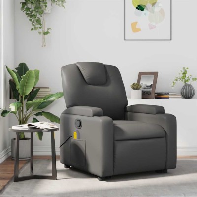 Reclining massage chair,...