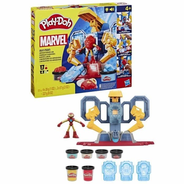 Modelēšanas Māla Spēle Play-Doh Iron Man Armor Factory Dzeltens
