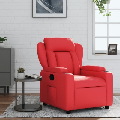 Reclining chair, red color,...