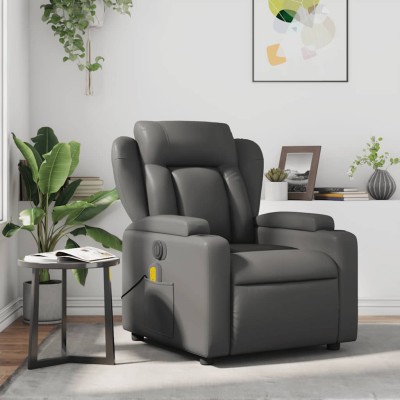 Reclining massage chair,...