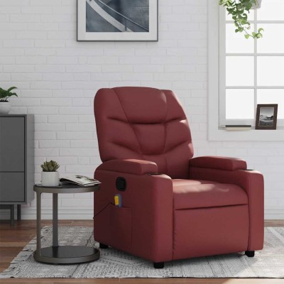 Reclining massage chair,...