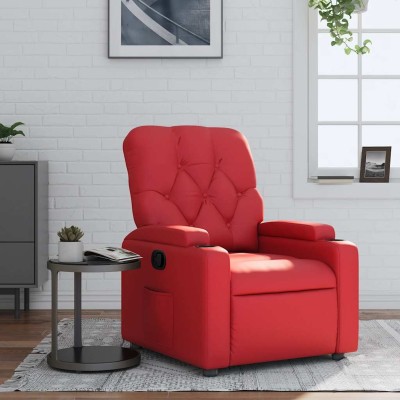Reclining chair, red color,...