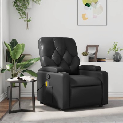 Reclining massage chair,...