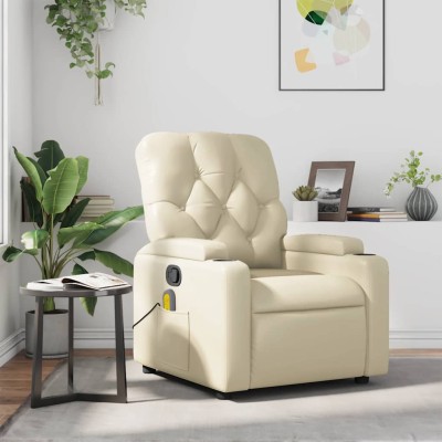 Reclining massage chair,...