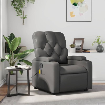 Reclining massage chair,...