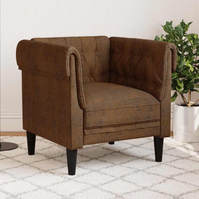 Chesterfield krėslas, rudos...