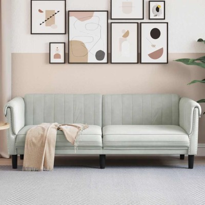 Trivietė sofa, šviesiai...