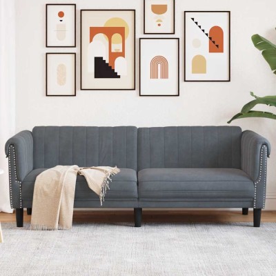 Trivietė sofa, tamsiai...
