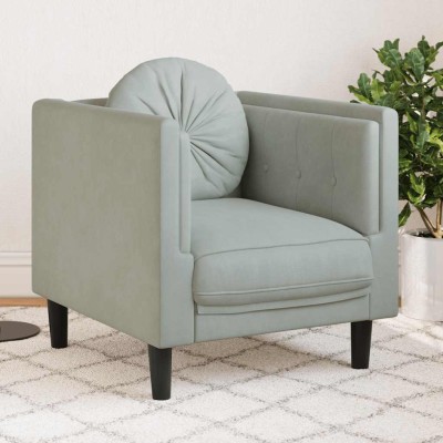 Armchair with cushion,...