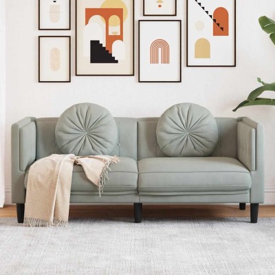 Double sofa with cushions,...