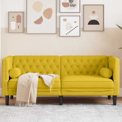 Double chesterfield sofa...