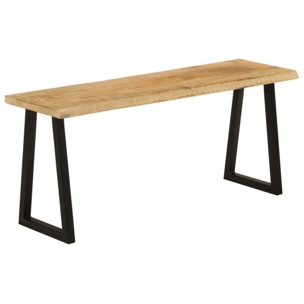 Bench with live edge, 105cm, solid mango wood