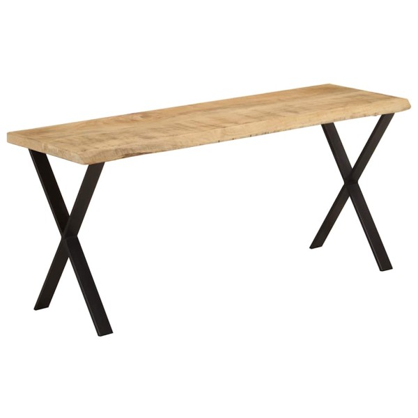 Bench with live edge, 105cm, solid mango wood