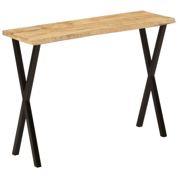 Console table with live edge, 105x33x76cm, mango wood