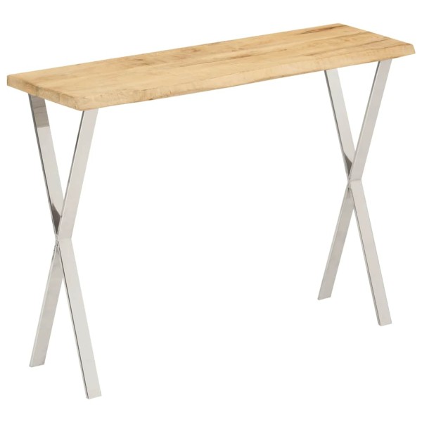 Console table with live edge, 105x33x76cm, mango wood