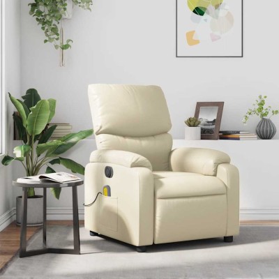 Reclining massage chair,...