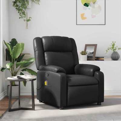 Reclining massage chair,...