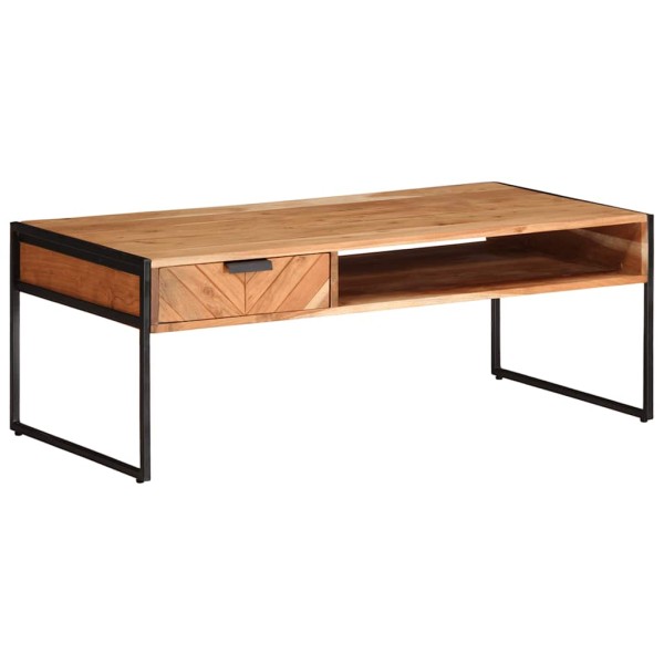 Coffee table, 110x55x40cm, solid acacia wood