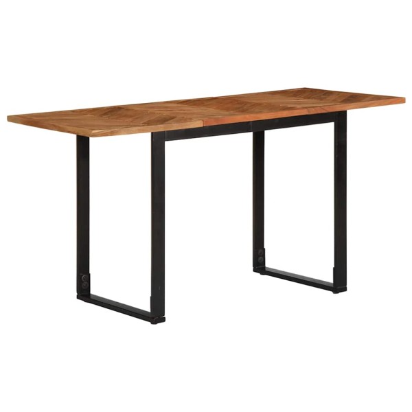 Dining table, 140x70x75cm, solid acacia wood