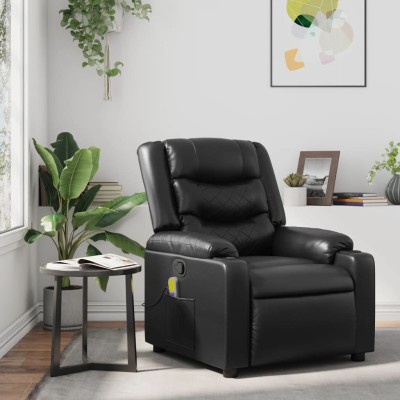Reclining massage chair,...