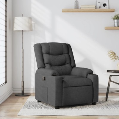 Reclining chair, dark gray,...