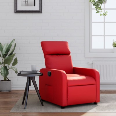 Reclining chair, red color,...