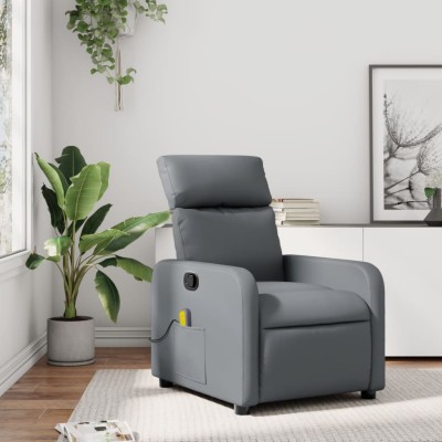 Reclining massage chair,...
