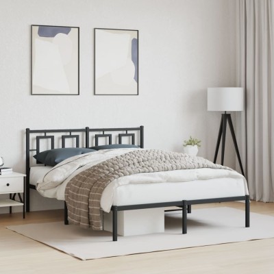 Metal bed frame with...